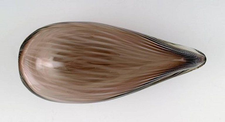 Nanny Still Bowl In Filigree Glass "Tohveli" For Riihimäen Lasi photo for sale
