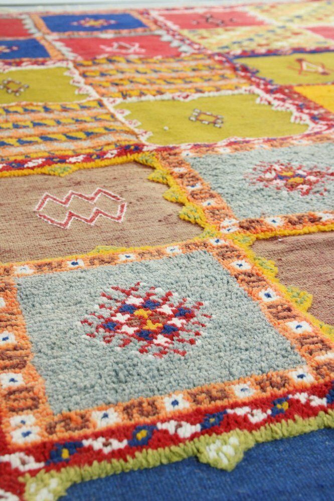 Textiles Large Turkish Colourful Rug, 1800s photo