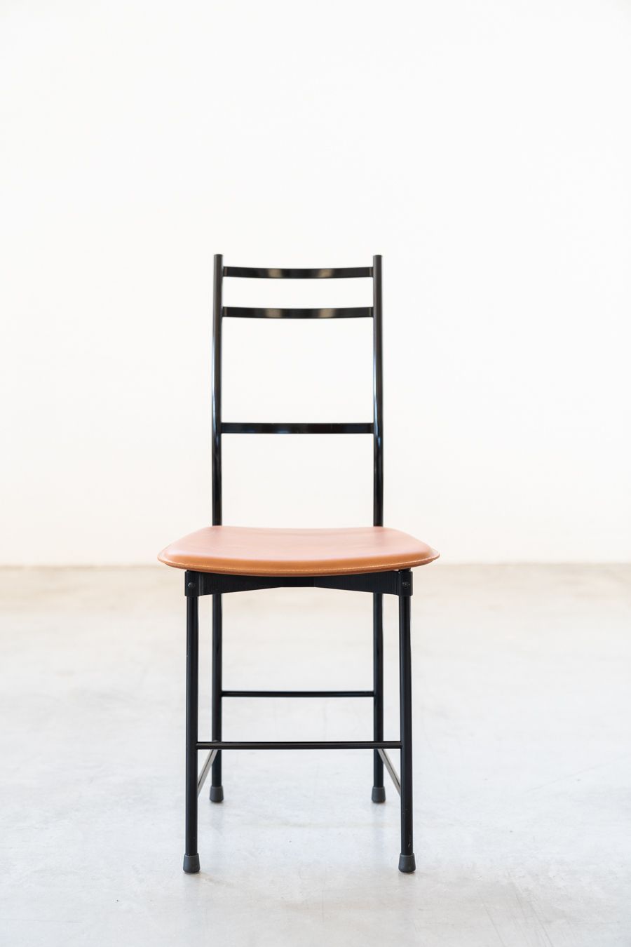 photo buy Brown Leather & Aluminum Dining Chairs From Ycami, 1980s, Set Of 6