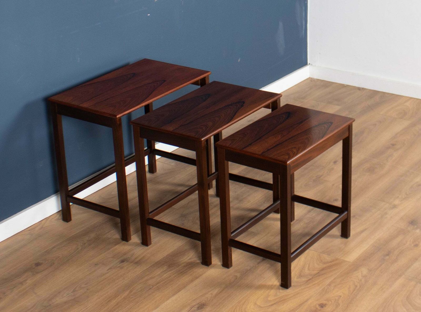 Retro Teak 1960s Mid Century Nest Of Tables Coffee Tables By E W Bach Odense Møbelfabrik photo buy