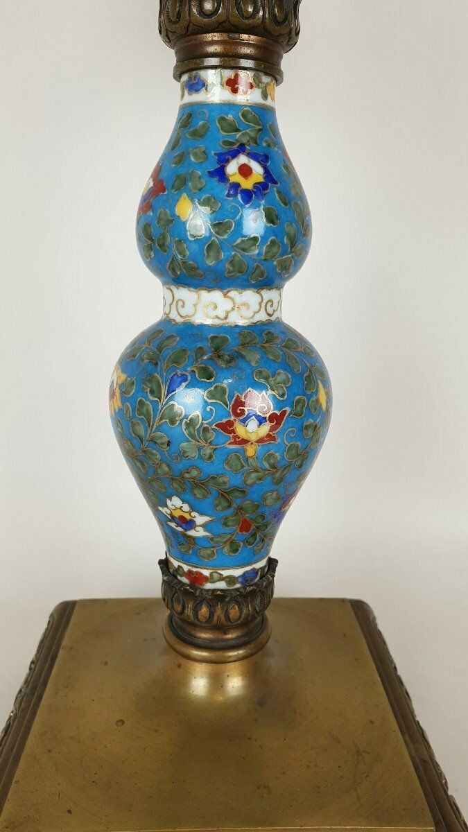 photo for sale Candelabra In Porcelain And Bronze, Japonisme, Xixth Century
