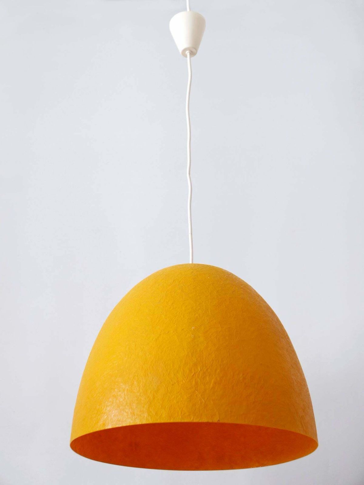Rare Mid Century Modern Fibreglass Pendant Lamp Or Hanging Light Germany 1970s photo buy