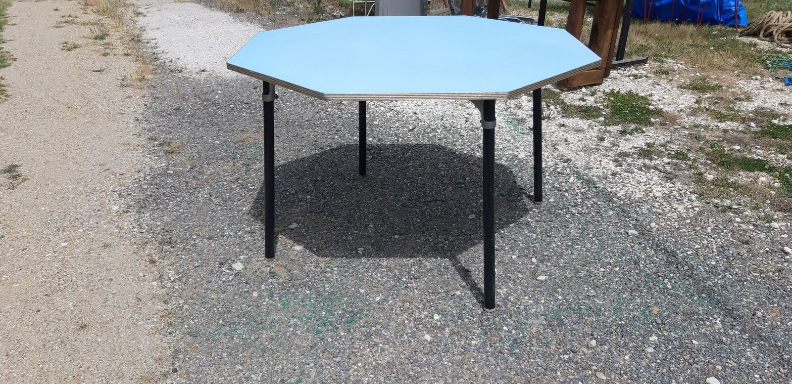 Vintage Octagonal Community Table photo vintage