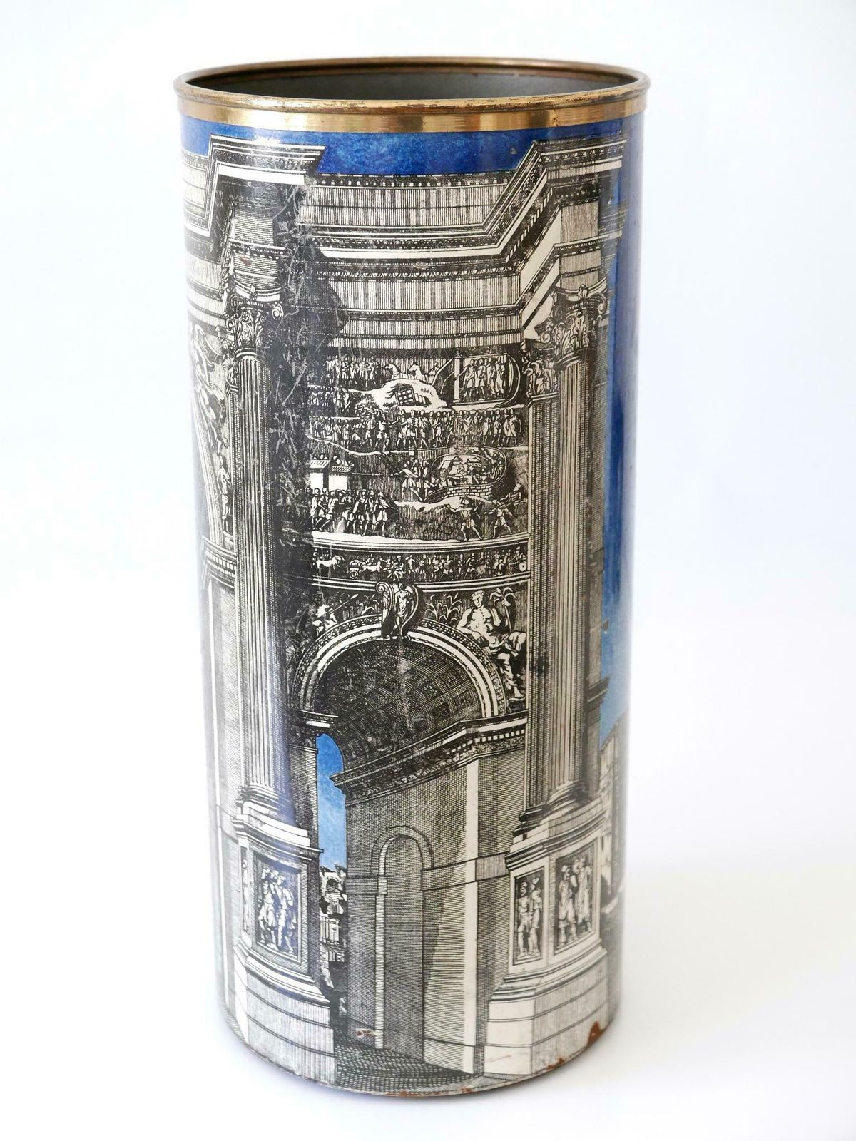 Early Mid Century Modern 'Roman Arch' Umbrella Stand By Piero Fornasetti 1950s photo vintage