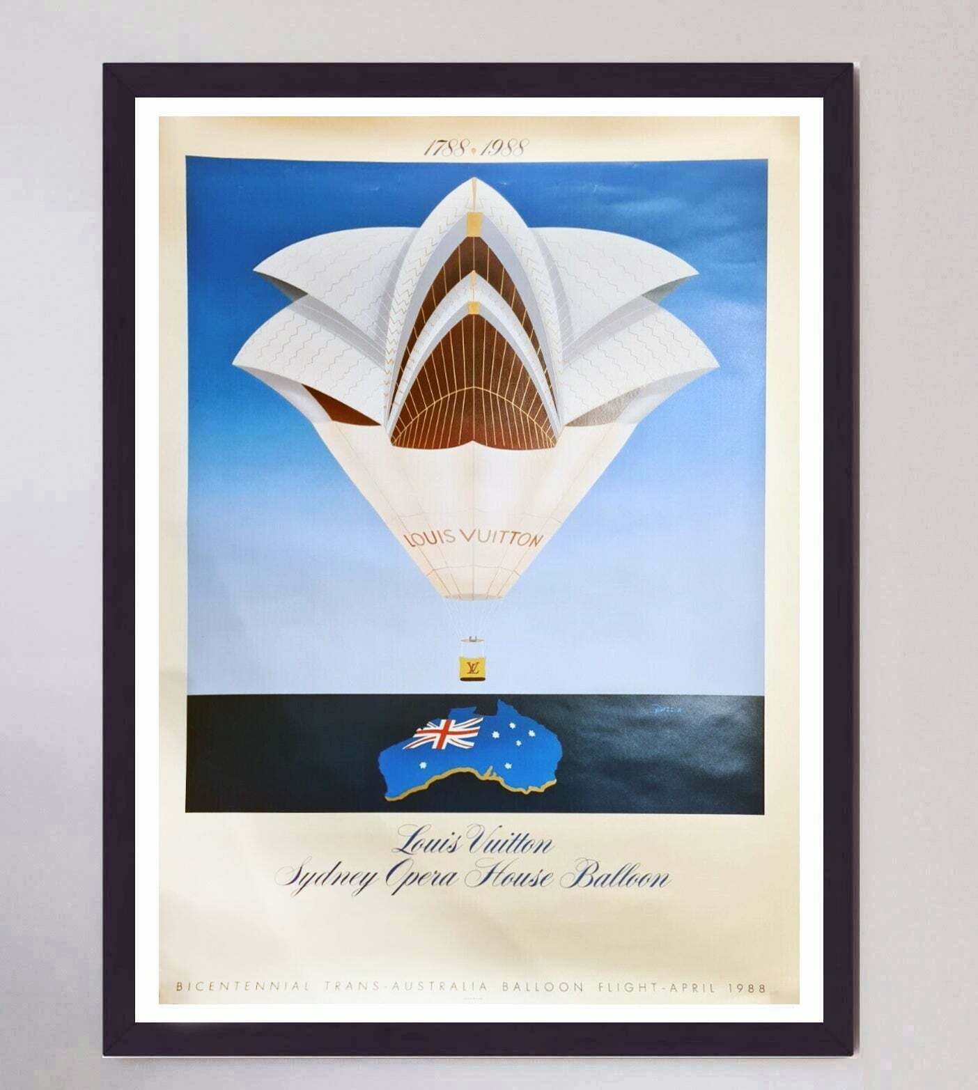 Louis Vuitton Sydney Opera House Balloon Original Vintage Poster photo furniture