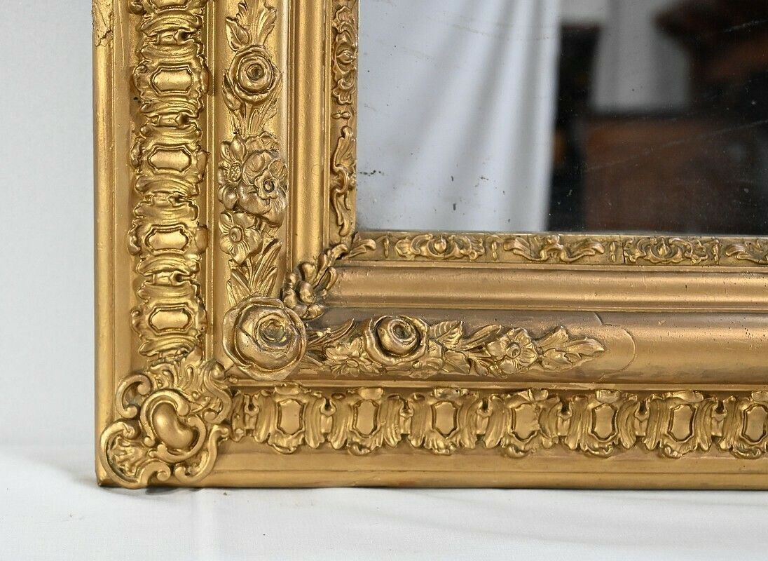 photo for sale Important Mirror In Golden Wood   1st Part Of The 19th Century