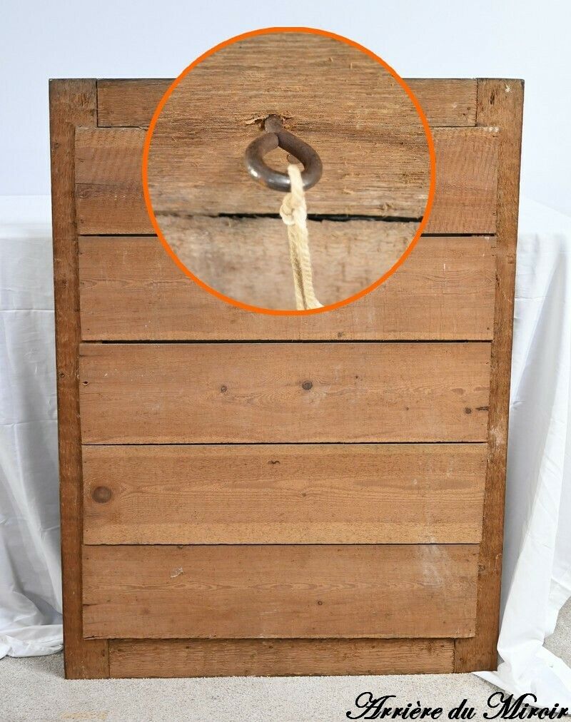 photo vintage Important Mirror In Golden Wood   1st Part Of The 19th Century