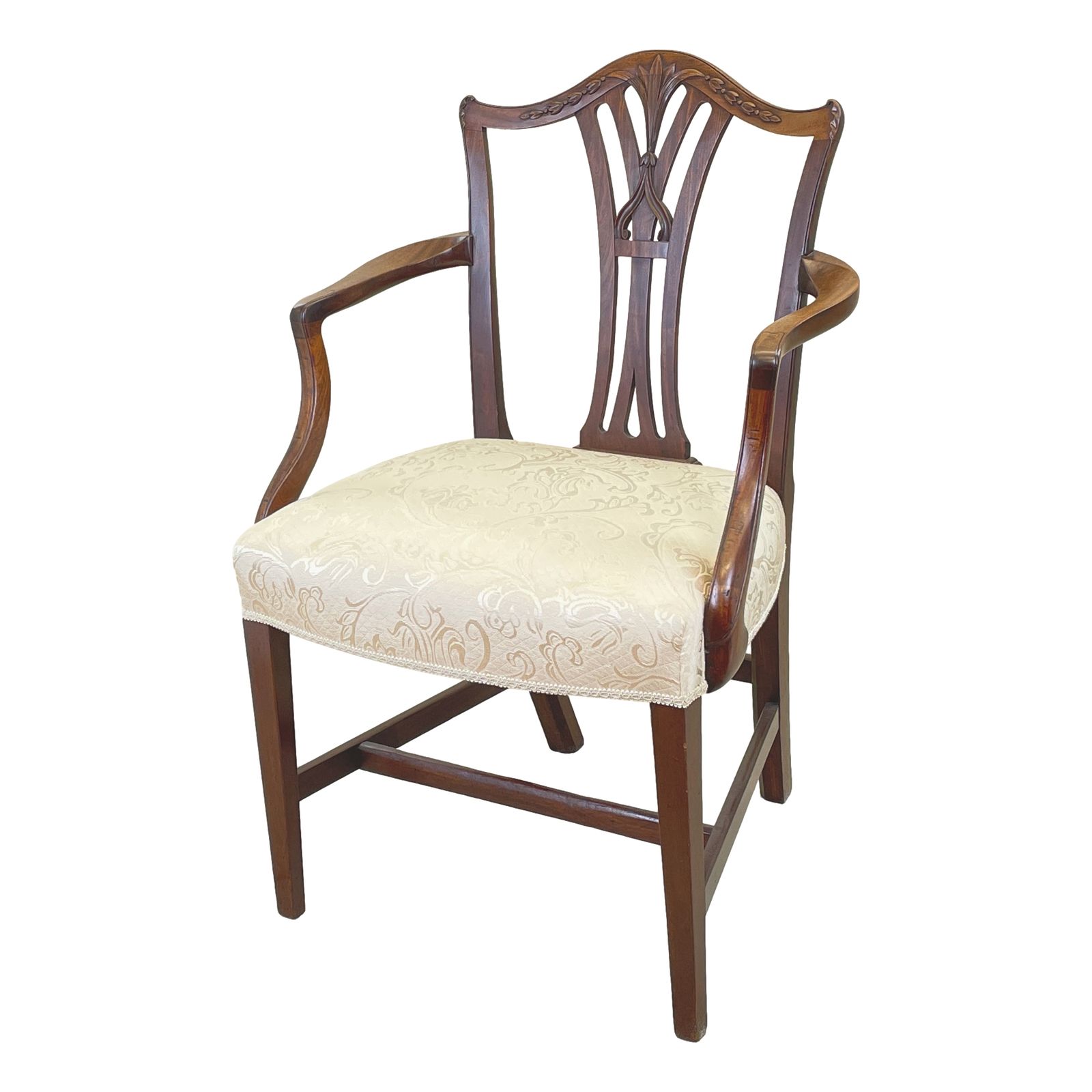Georgian 18th Century Mahogany Masters Armchair (United Kingdom, Circa 1780)