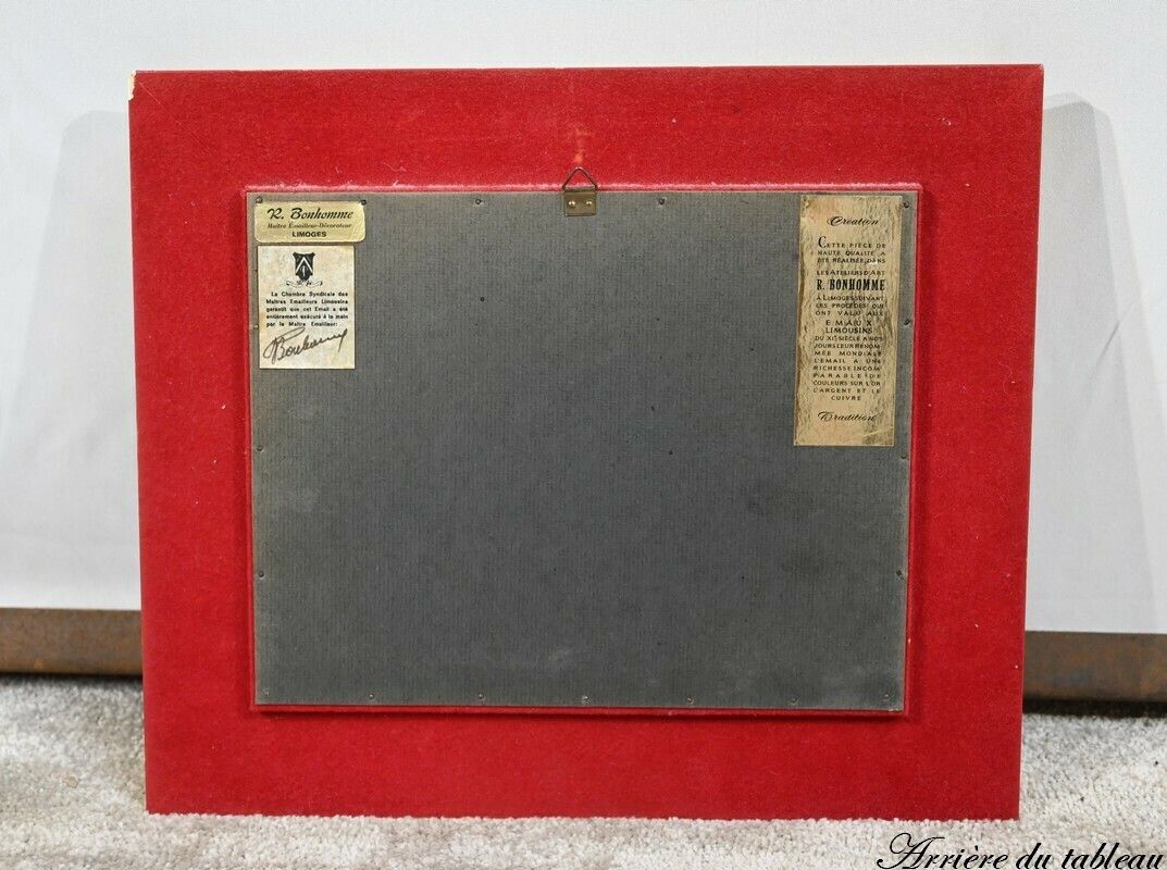 photo buy Enamelled Painting After C.Jalabert, Signed R.Bonhomme   1950