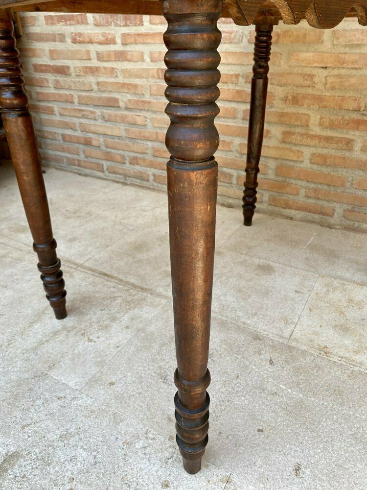 French Country Walnut Work Table With One Drawer, 1950s photo 2212.0