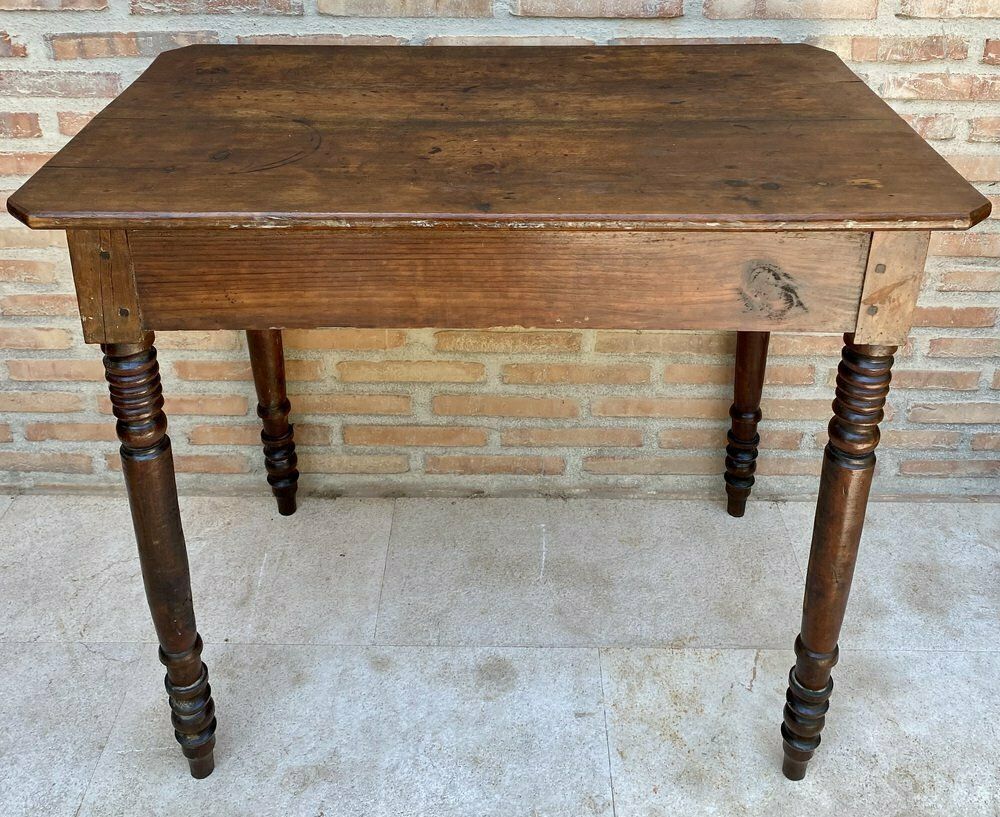 French Country Walnut Work Table With One Drawer, 1950s photo buy
