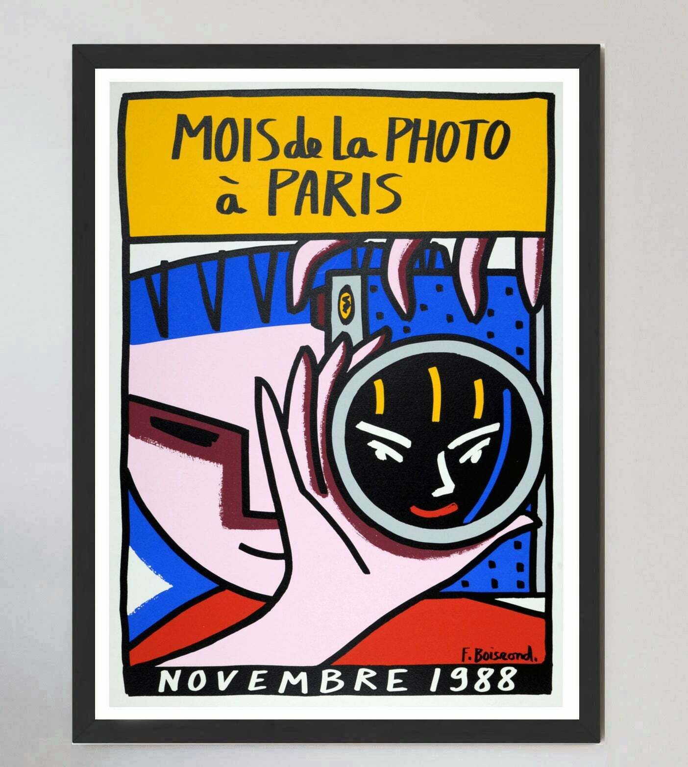 Expo 88   Mois De La Photo Original Vintage Poster photo furniture