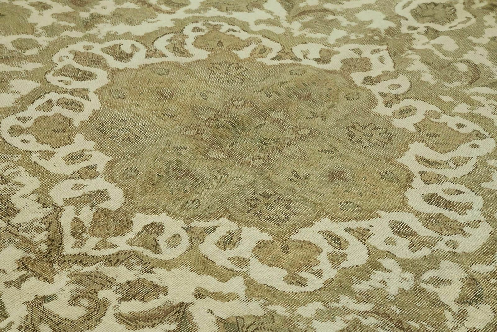 Handmade Beige 1980's Vintage Large Area Rug ( 395 X 300 Cm ) photo 3803.0