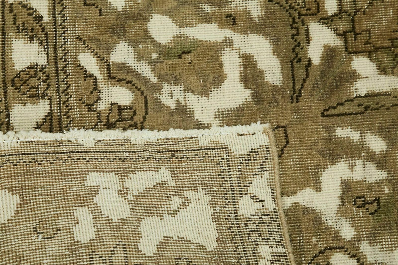 Handmade Beige 1980's Vintage Large Area Rug ( 380 X 292 Cm ) photo buy