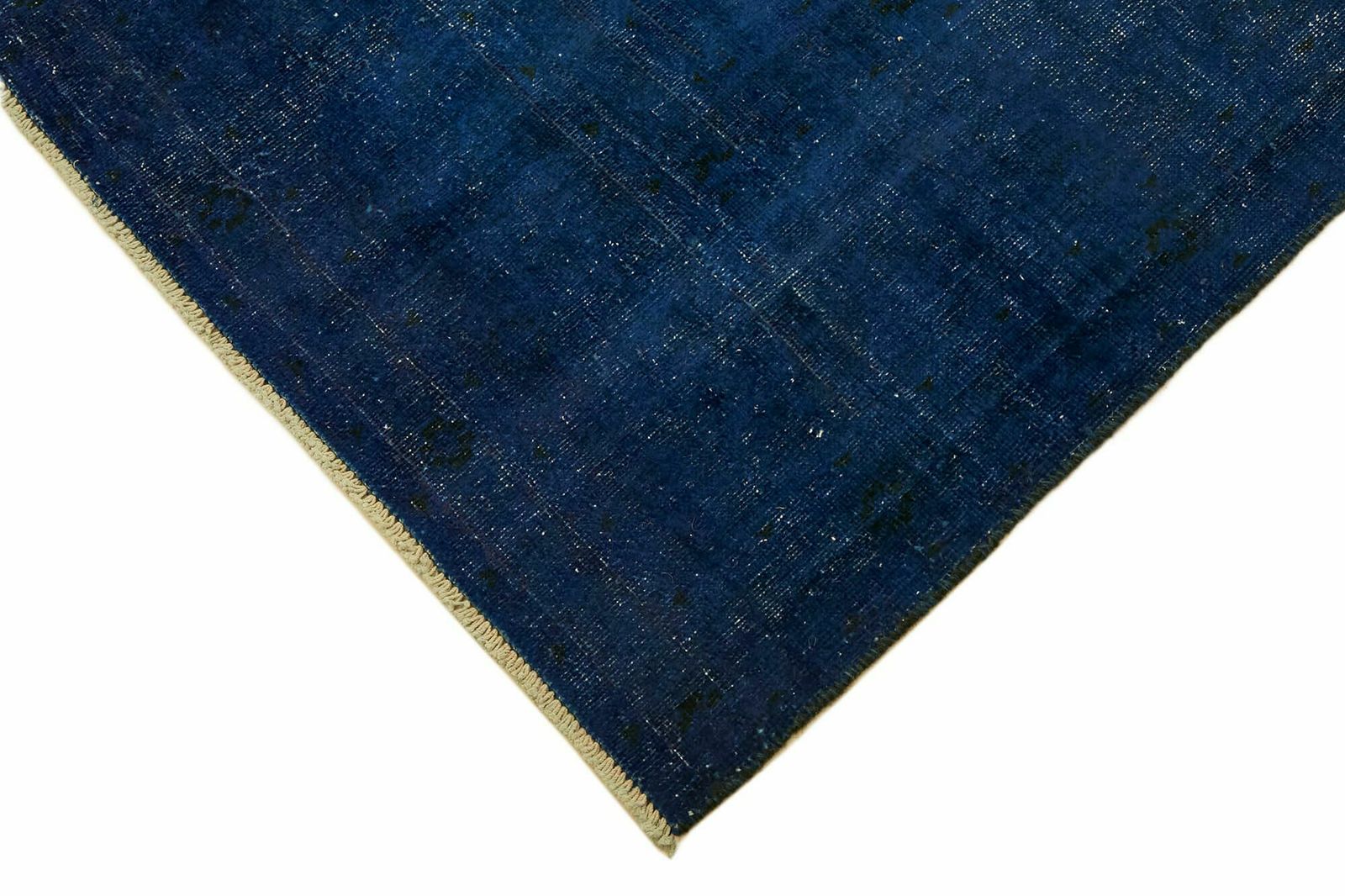 Handmade Blue Over Dyed Large Vintage Area Rug, Late 20th Century ( 330 X 244 Cm ) photo Textiles