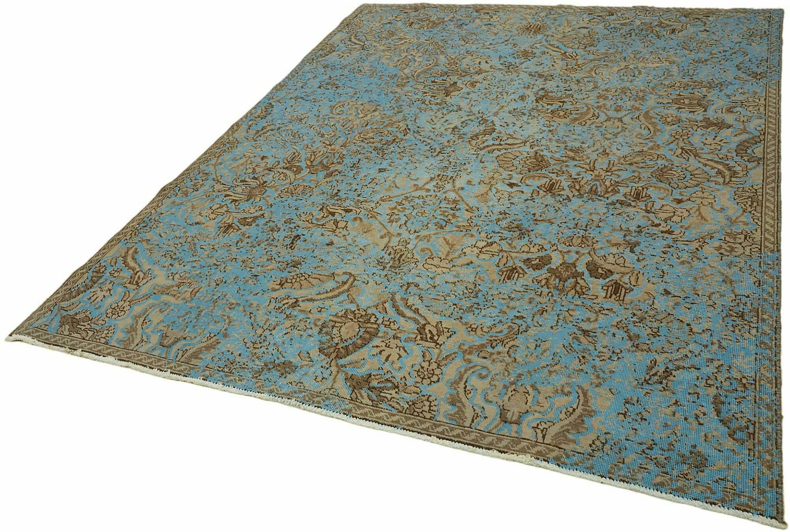 Handmade Grey Over Dyed  1980's Area Rug ( 273 X 203 Cm ) photo for sale