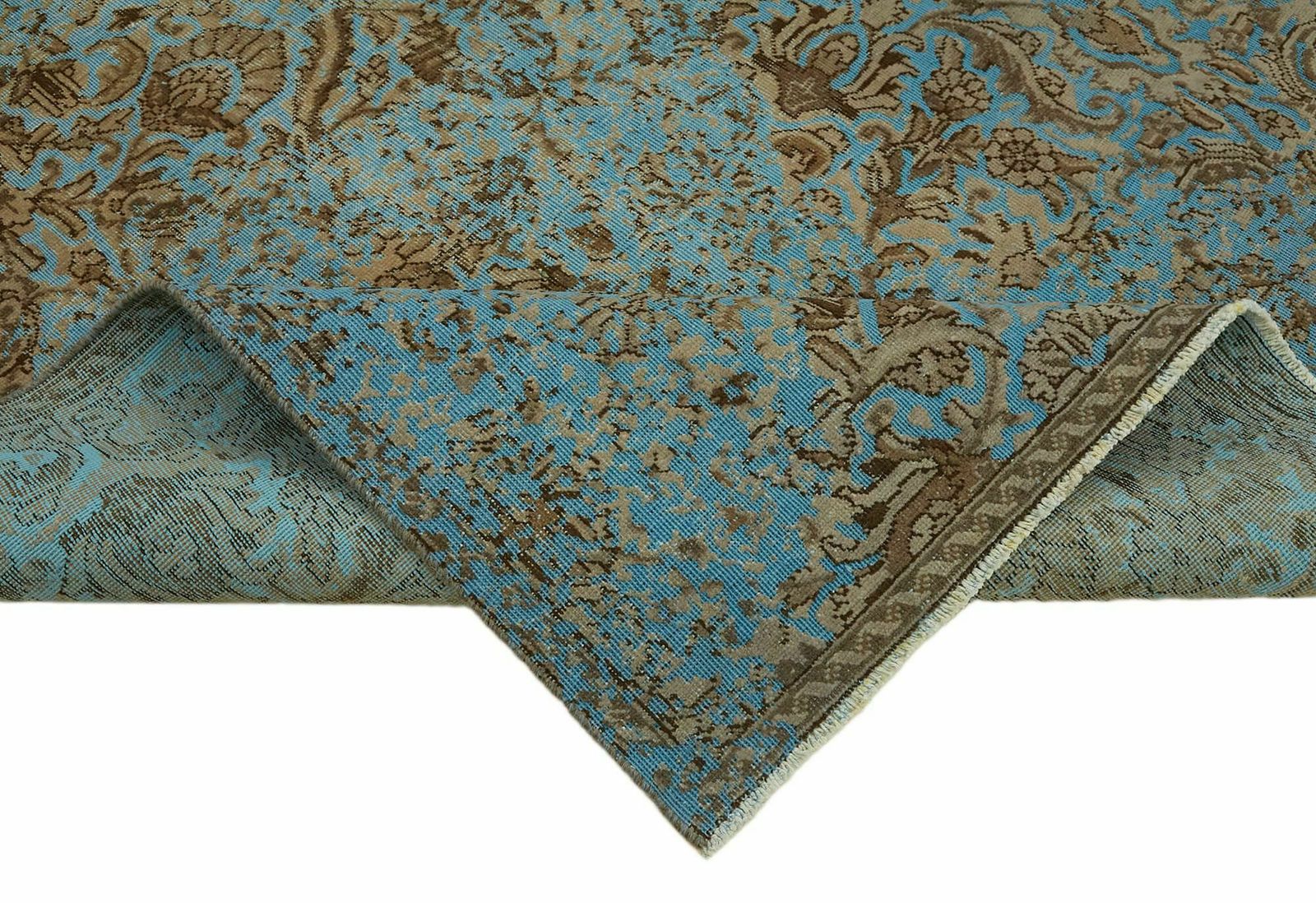 Handmade Grey Over Dyed  1980's Area Rug ( 273 X 203 Cm ) photo vinterior
