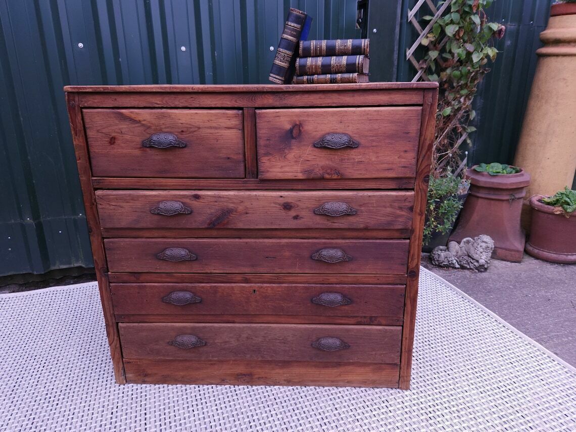 Late 19th / Early 20th Century Industrial Chest Of Drawers