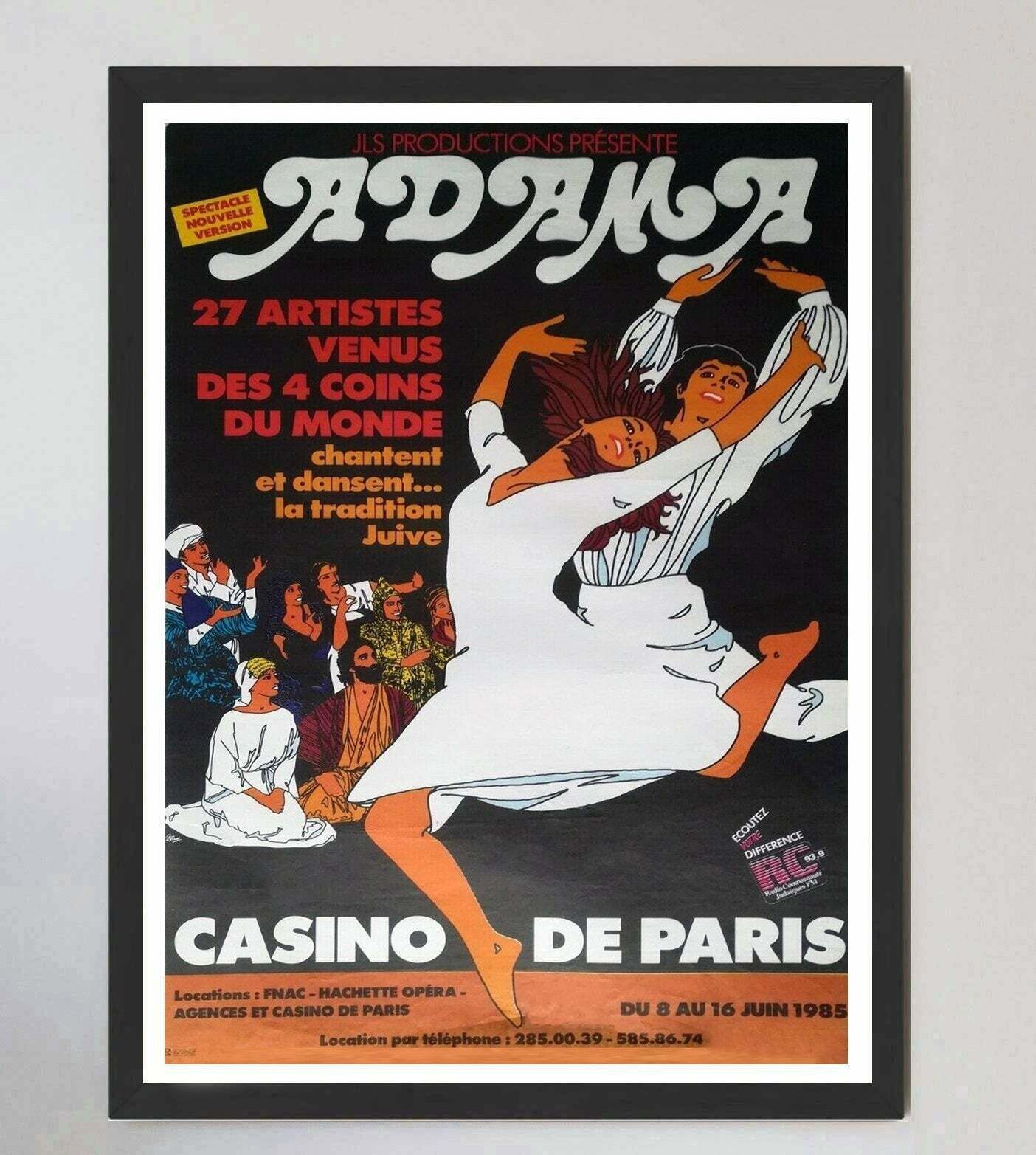 Adama   Casino De Paris  Original Vintage Poster photo furniture