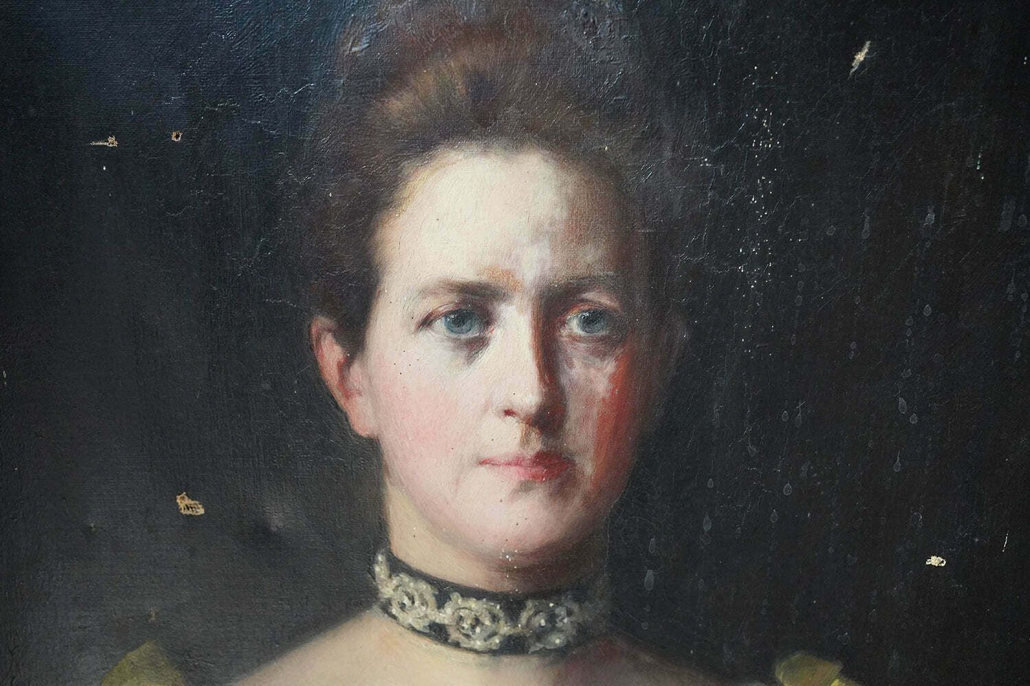 Robert Edward Morrison (1852 1925); A Good Oil On Canvas Portrait Of A Lady Dated To 1889 photo vintage