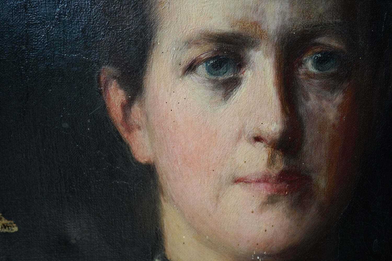 photo for sale Robert Edward Morrison (1852 1925); A Good Oil On Canvas Portrait Of A Lady Dated To 1889