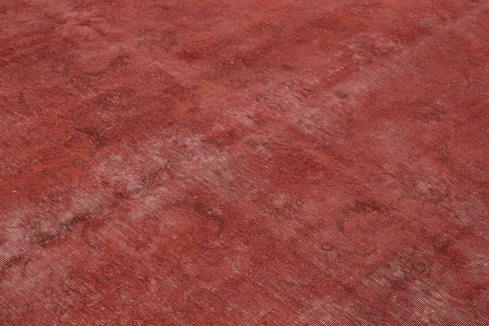 Handmade Vintage 1980's Red Over Dyed Area Rug ( 397 X 297 Cm ) photo 3785.0