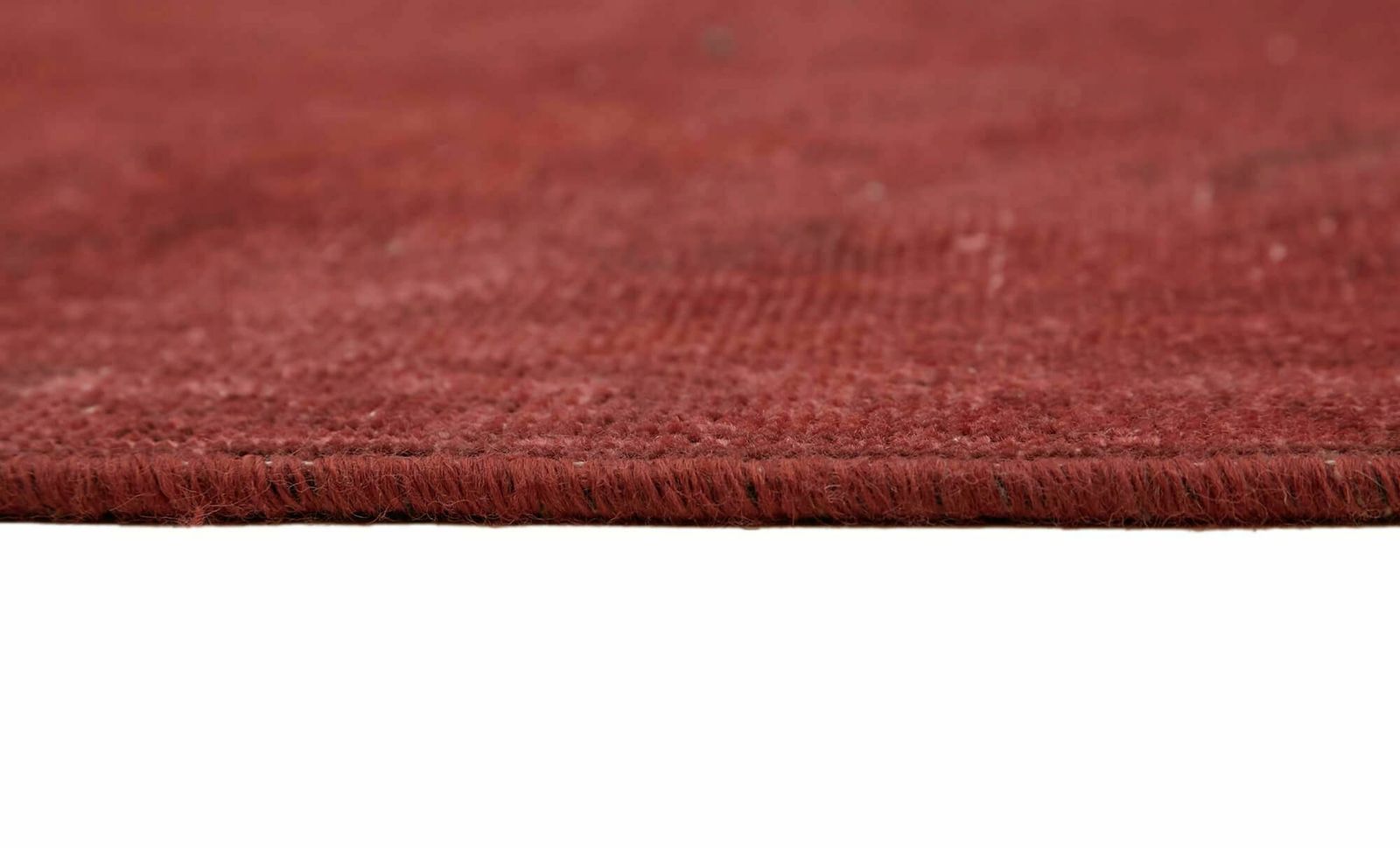 Handmade Vintage 1980's Red Over Dyed Area Rug ( 397 X 297 Cm ) photo vintage
