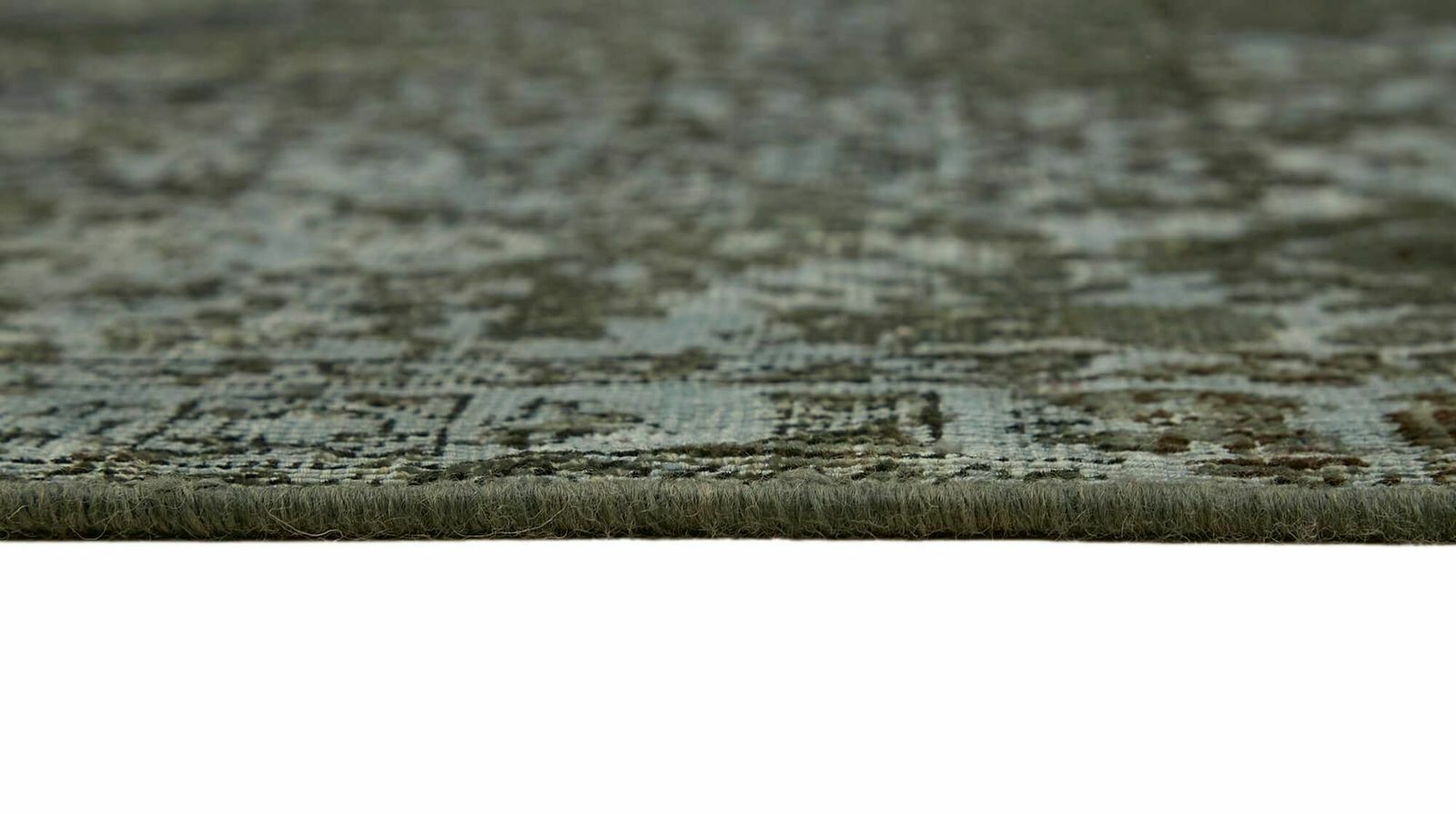 Handmade Gray Over Dyed Large 1980's Vintage Area Rug ( 387 X 295 Cm ) photo vintage