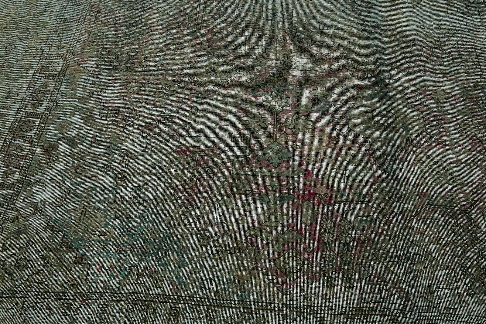 photo for sale Handmade Gray Over Dyed Large 1980's Vintage Area Rug ( 387 X 295 Cm )