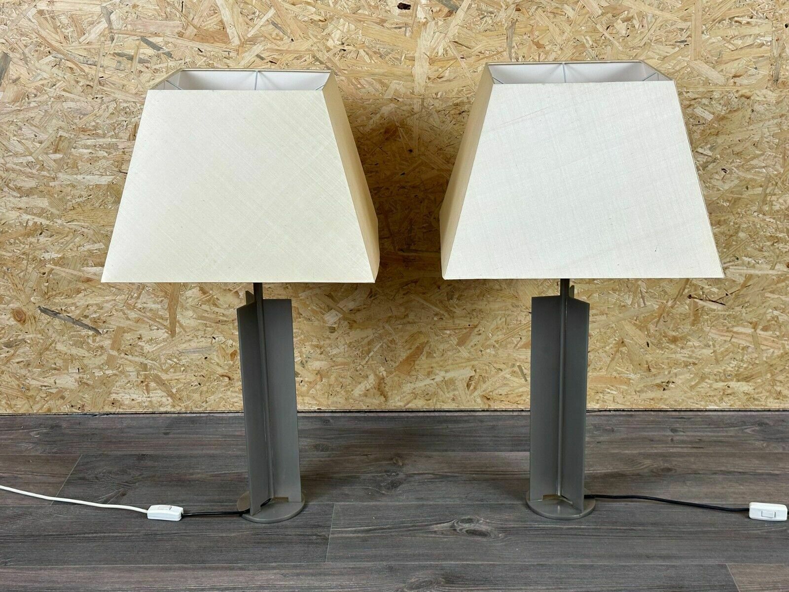photo furniture 2x 60s 70s Xl Table Lamp Table Lamp Aluminum Metal Space Age Design