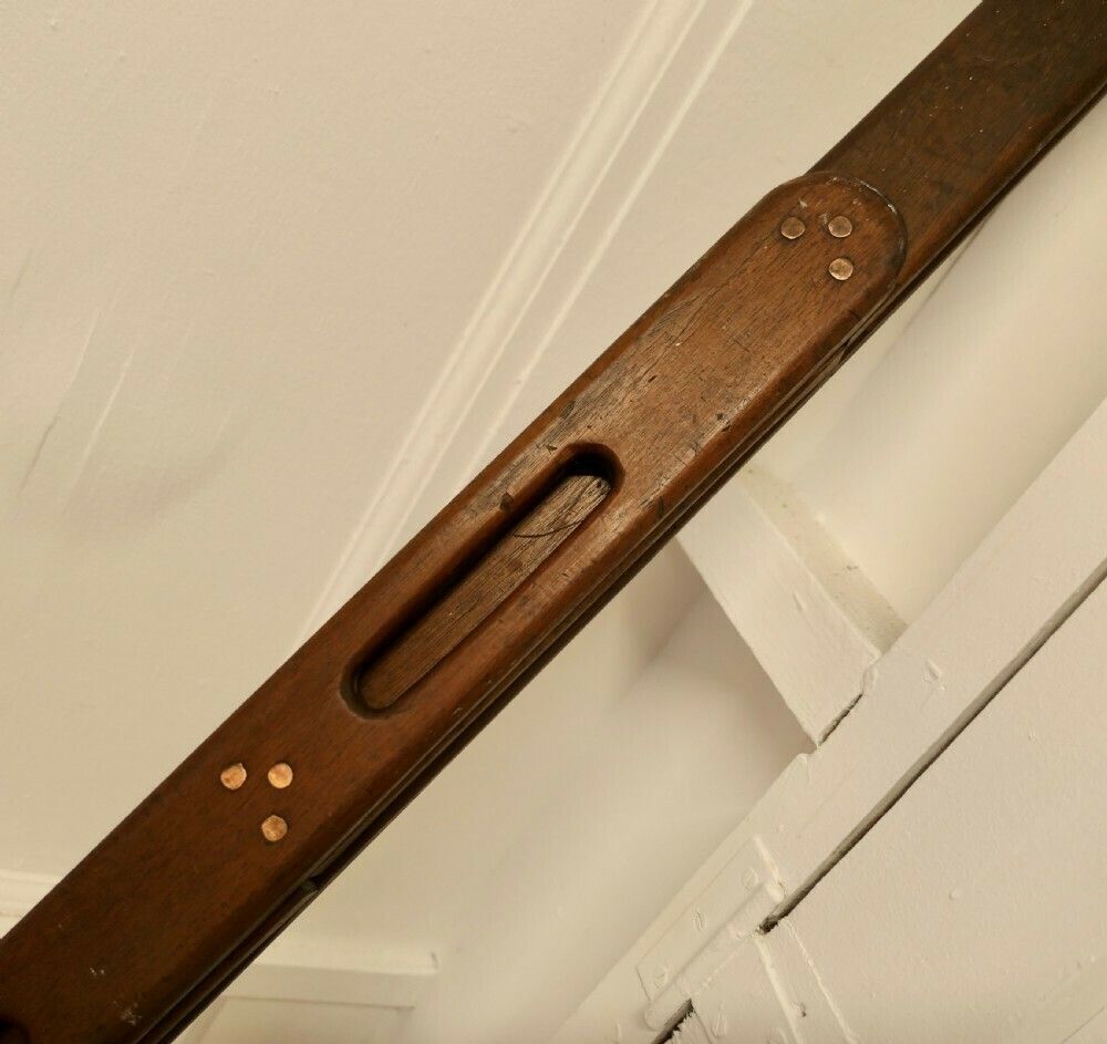 Vintage Folding Teak And Brass Yacht Ladder photo vintage