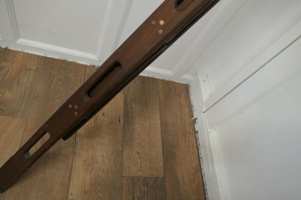 photo furniture Vintage Folding Teak And Brass Yacht Ladder