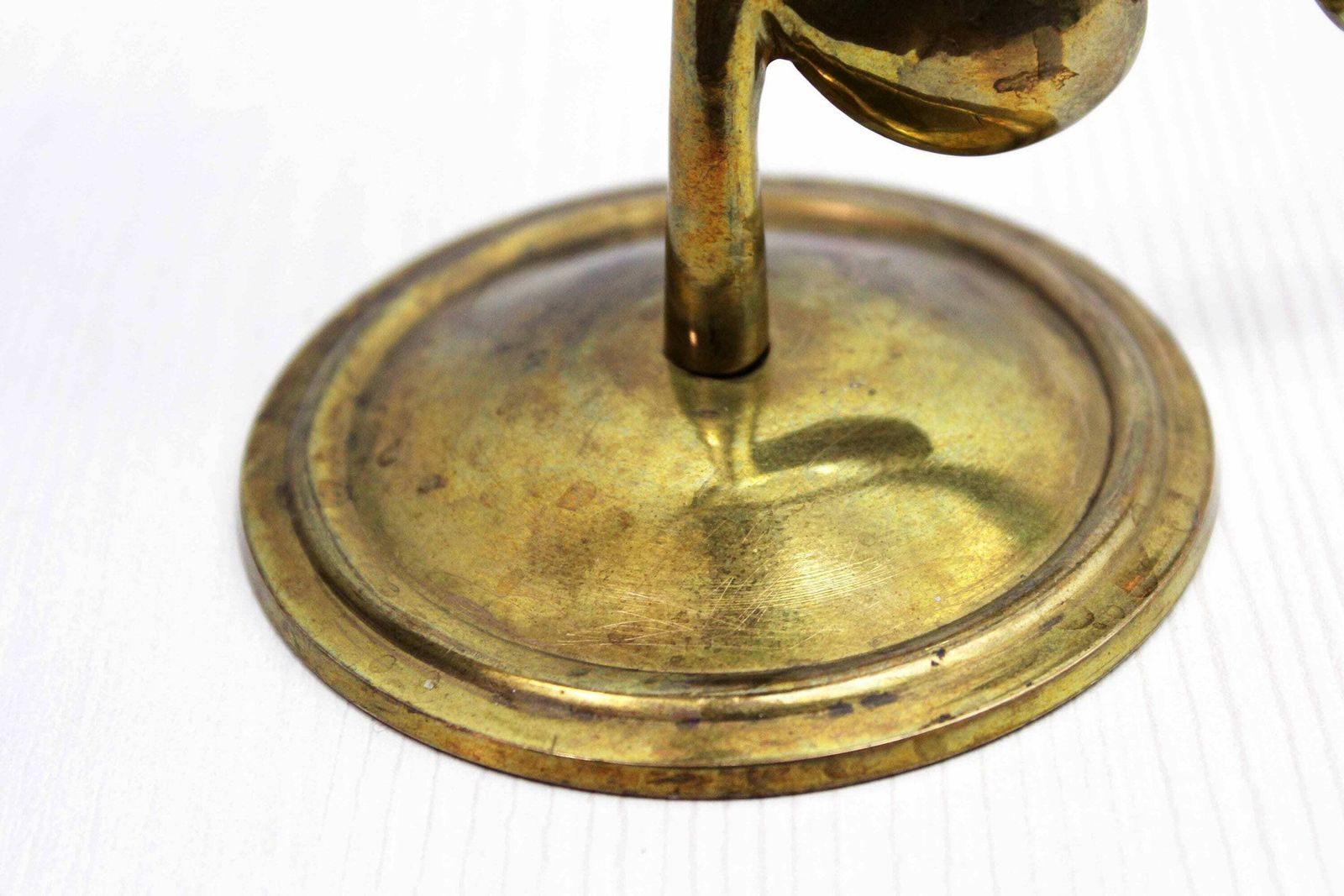Vintage Musical Note Brass Candlestick photo 68.0