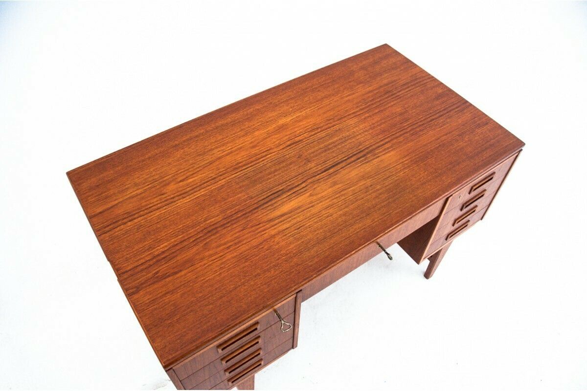 photo furniture Teak Desk, Denmark, 1960s. After Restoration.