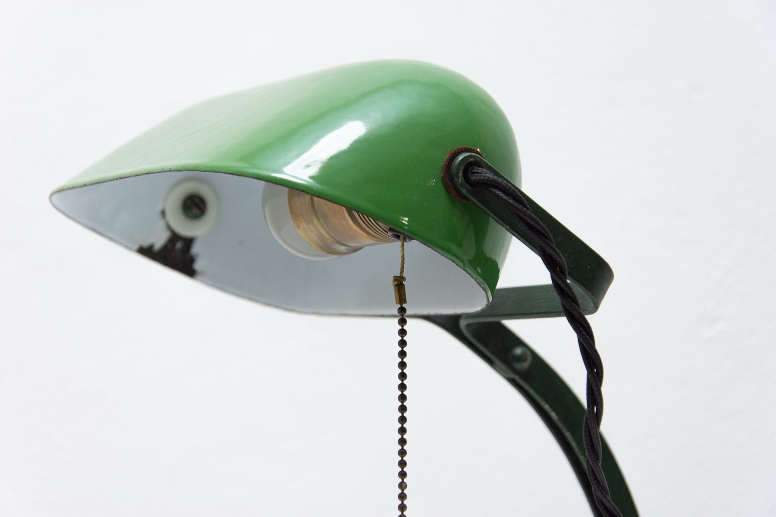 Art Deco Bankers Lamp, 1930s, Bohemia photo furniture