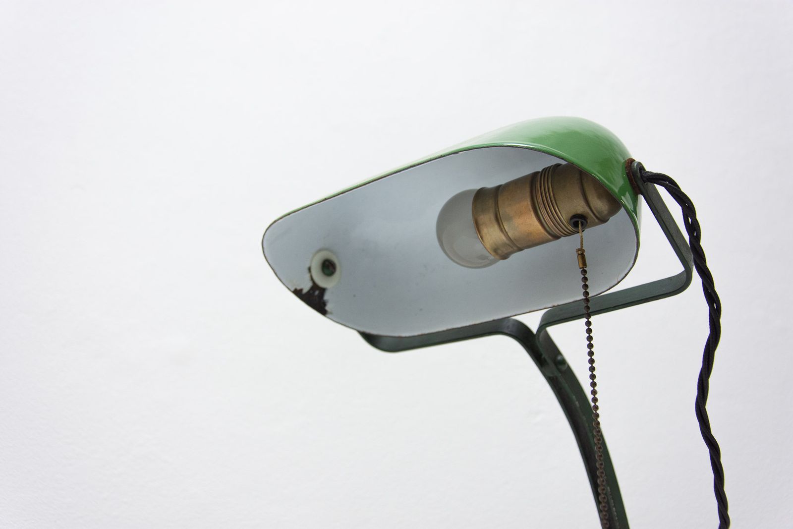 Art Deco Bankers Lamp, 1930s, Bohemia photo 383.0
