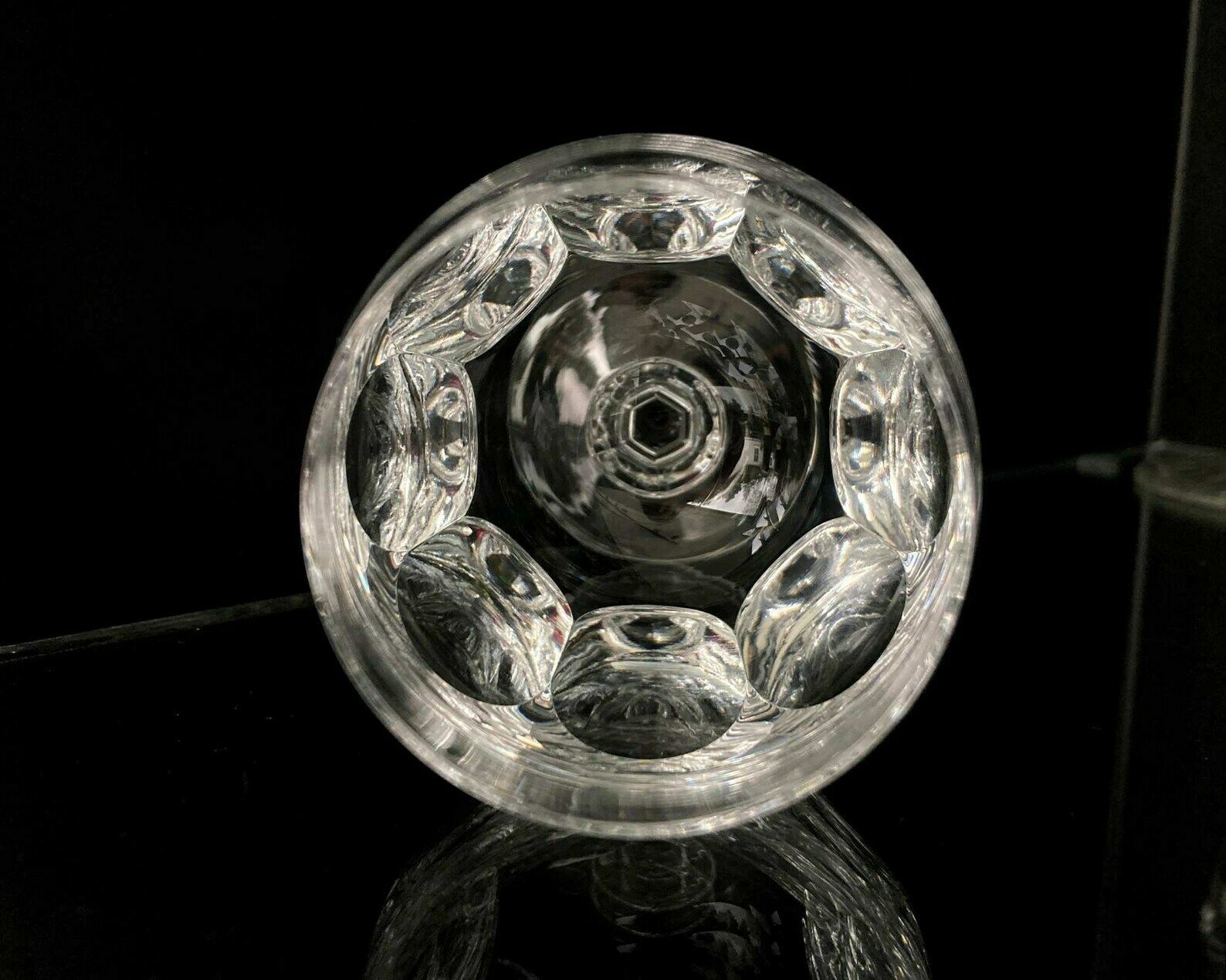 Art Deco Cognacglazen | 2x Brandy Snifters | Loodkristal Ca. Jaren 1960 | Paneelgravures photo vinterior
