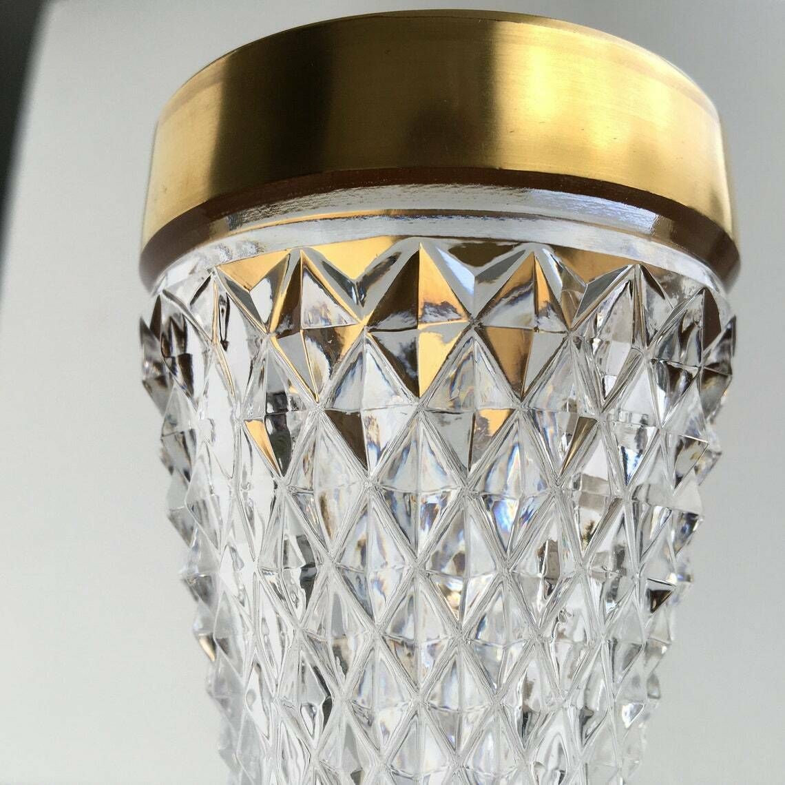 6x Crystal Champagne Glasses | Flutes | 24k Gold | Klokotschnik/Josephinenhutte photo vinterior