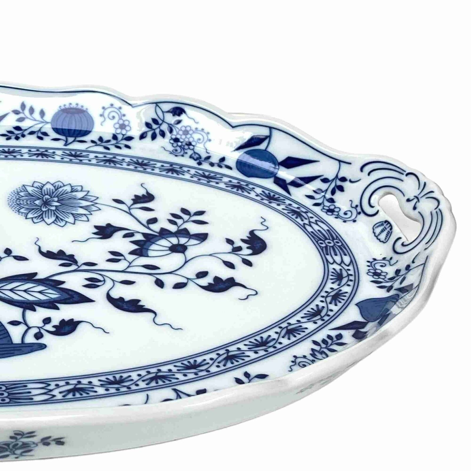 Blue Onion Serving Tray | Xl Platter | 1pcs| Hutschenreuther (Rosenthal) photo for sale