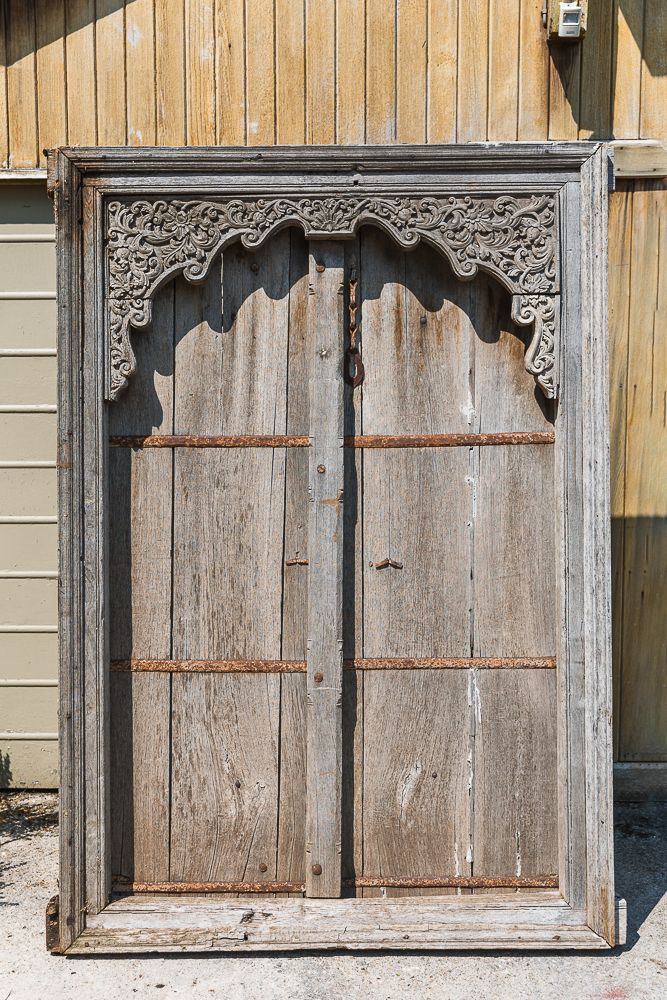 Pair Of Indian Hardwood Doors, 1900s