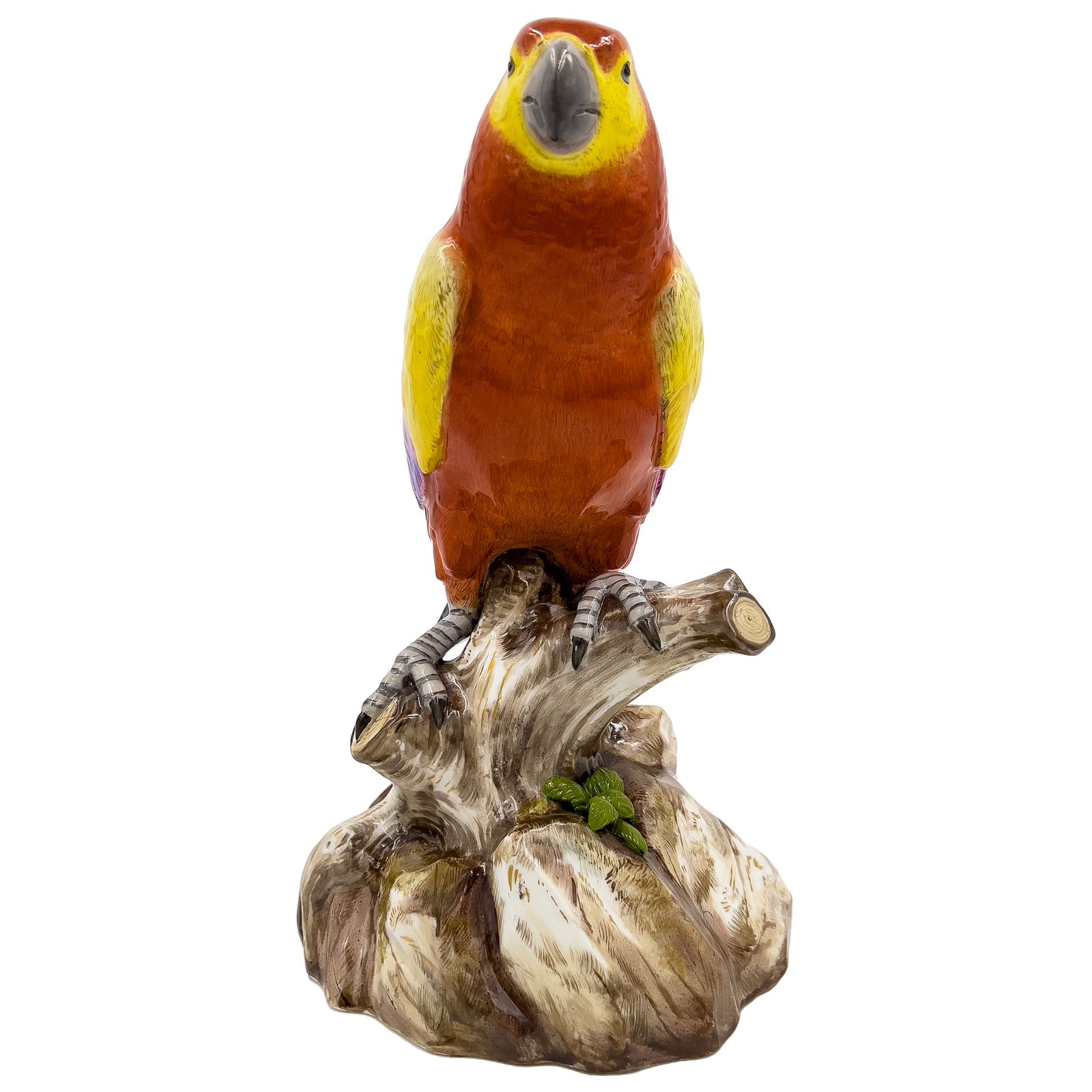 Large 19th Century Meissen Figure Of A Multi Coloured Parrot photo furniture