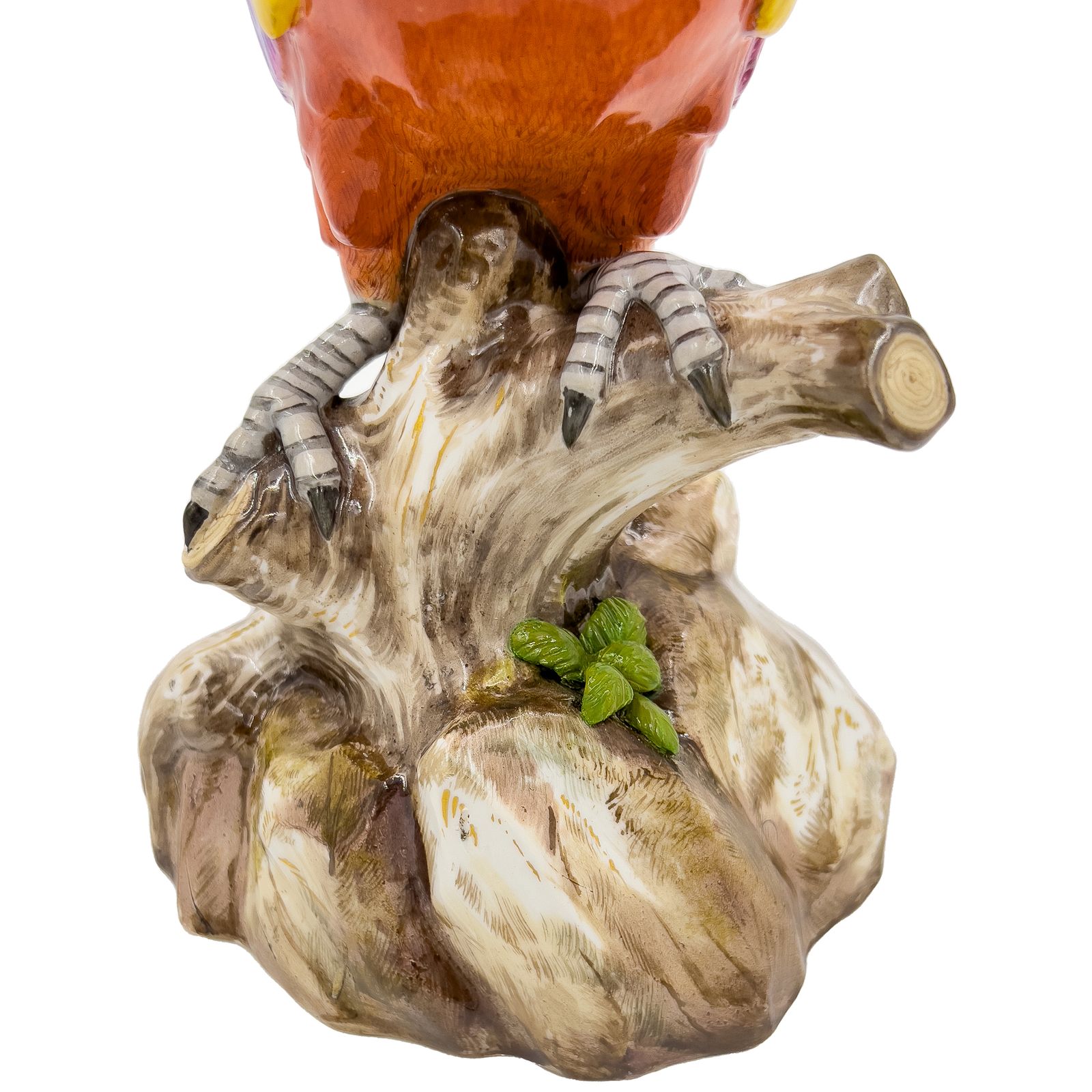 Large 19th Century Meissen Figure Of A Multi Coloured Parrot photo vinterior