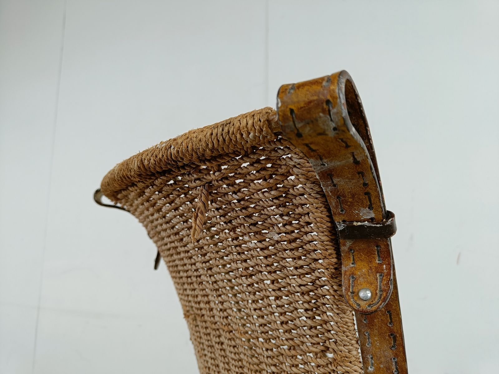 photo furniture Vintage Faux Leather Italian Armchair, 1960s