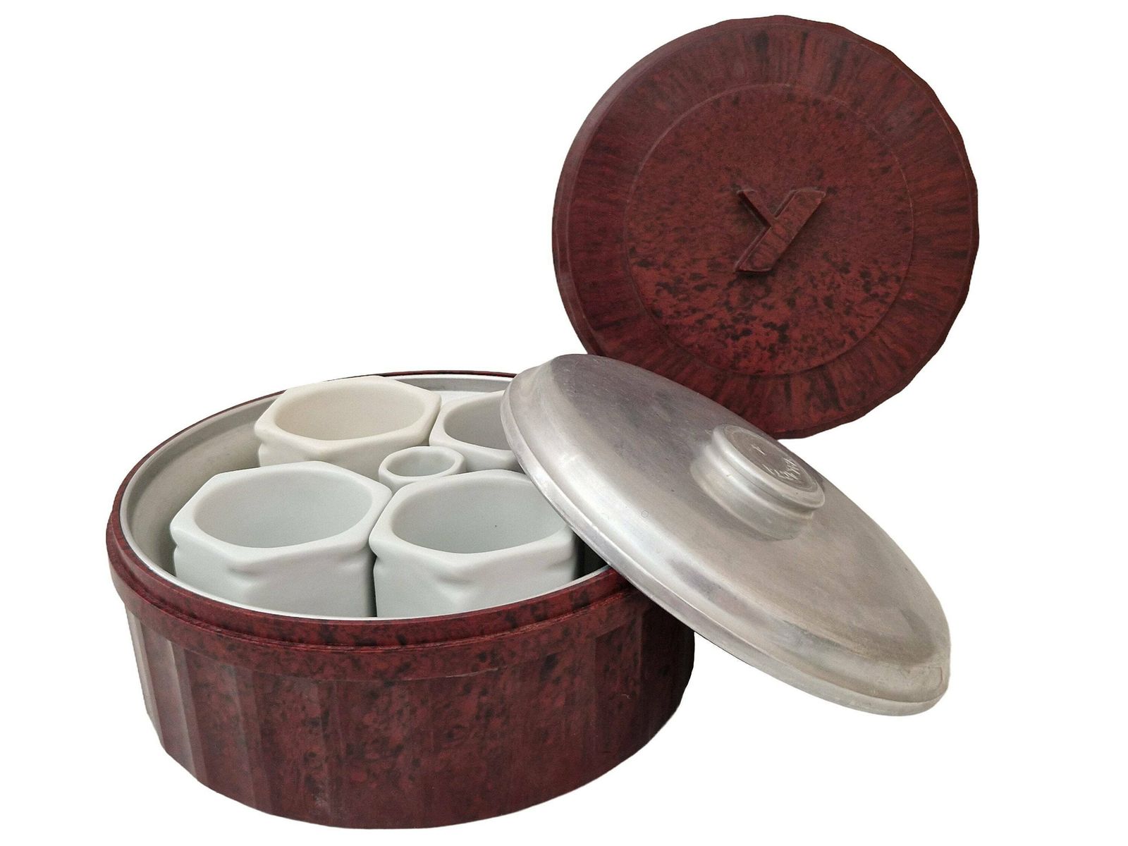 French Yalacta Yogurt Maker With Ceramic Pots And Art Deco Bakelite Casing photo 134.0