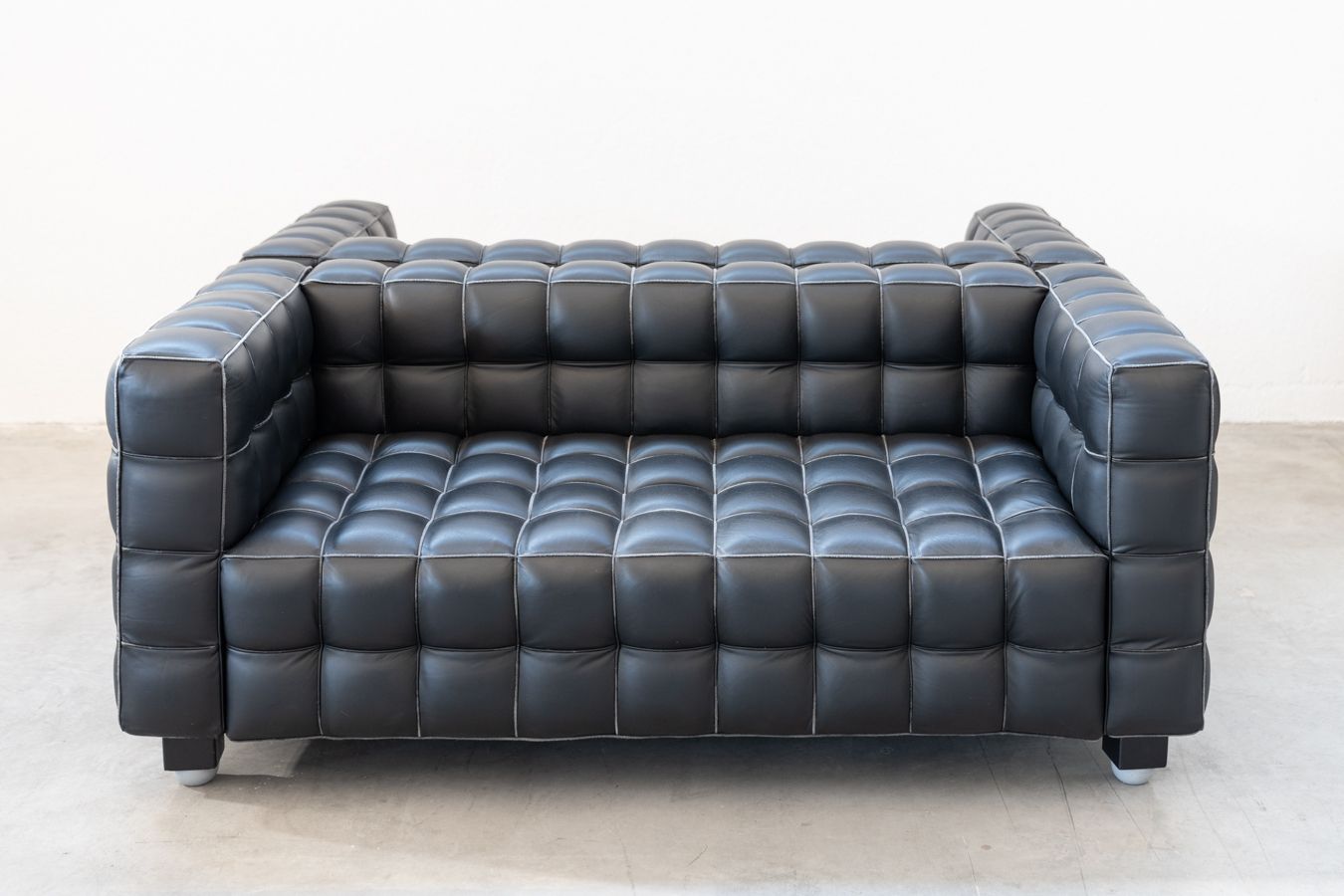 Kubus Sofas, Two Seater By Josef Hoffmann For Wittmann, 1980s, Set Of 4 photo Furniture