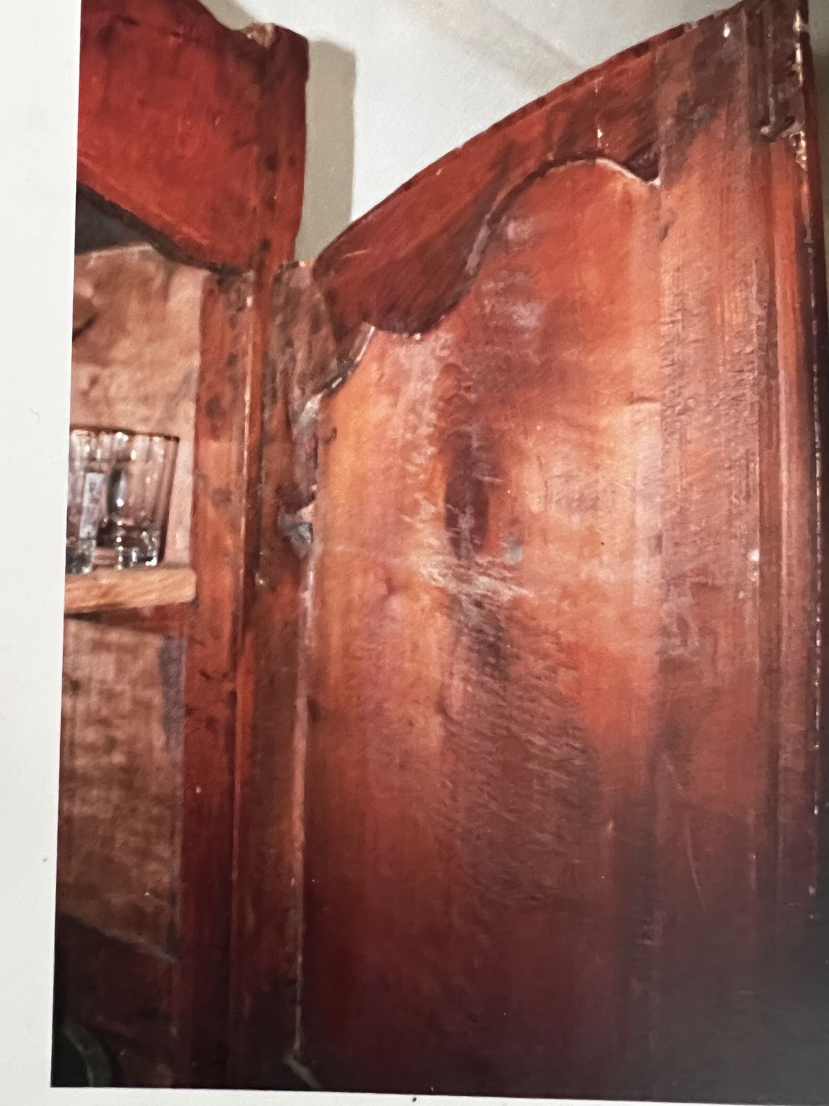 French Oak Armoire photo vintage