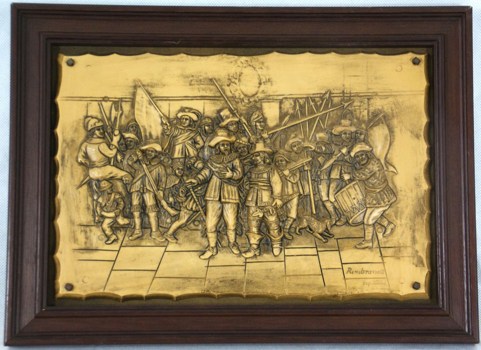 Mural Night Watch By Rembrandt Kop. Müller photo Art