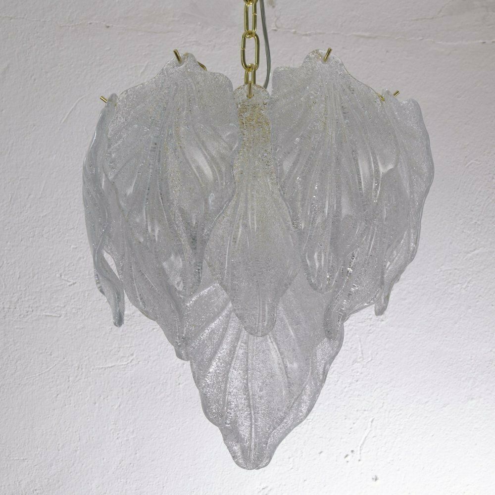 Suspension With Leaves In Murano Glass, Italy, 90s photo buy
