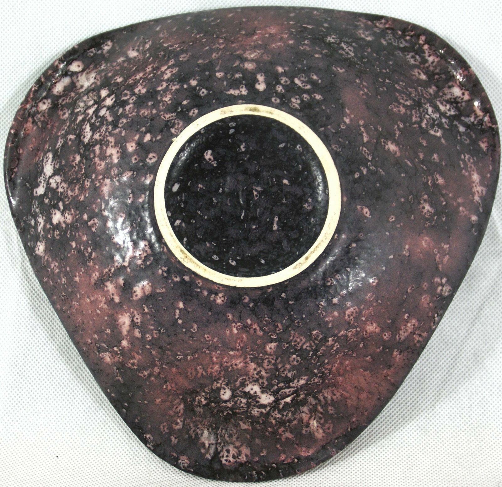 photo for sale Vintage Lava Ceramic Plate, 1950s
