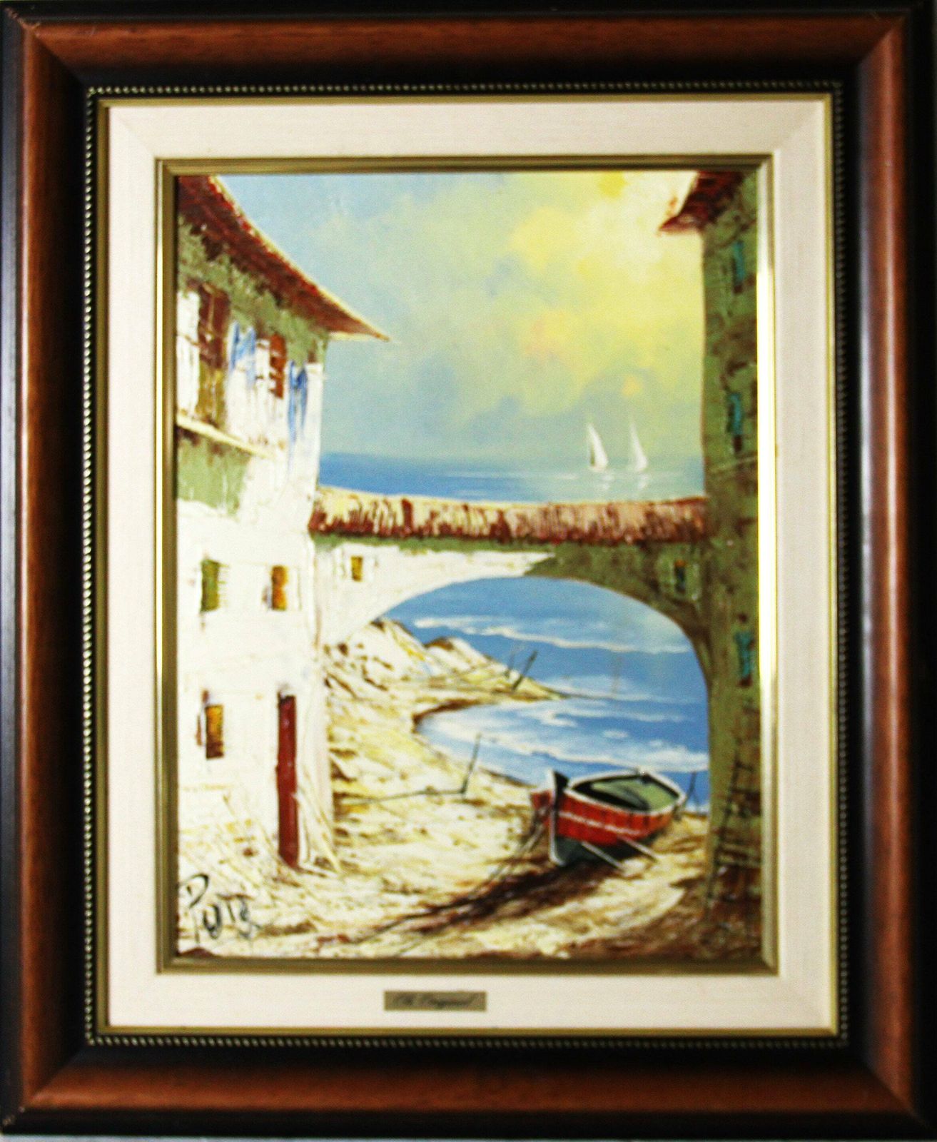 The Beach Of The Spanish Village By Puig